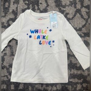 NWT! Cat & Jack Cream Long Sleeve Tee multiple sizes